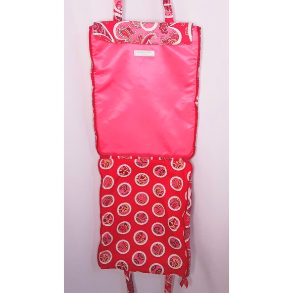 Vera Bradley Rosy Posies Laptop Tote Bag Pink Paisley - Picture 6 of 8